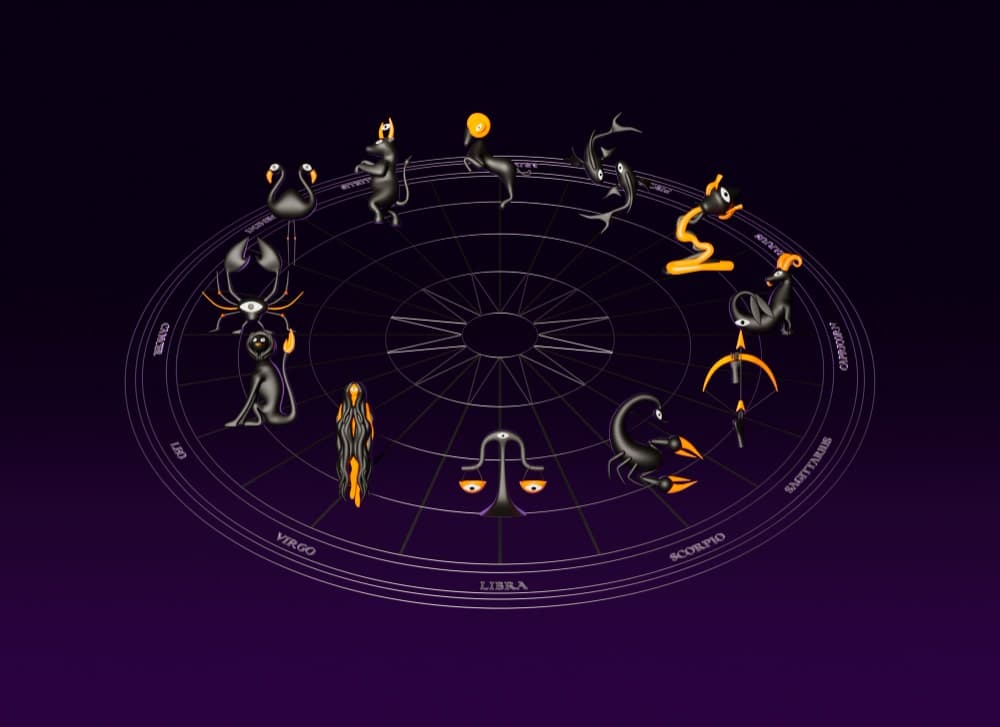 Astrology themed illustration about accuracy and interpretation